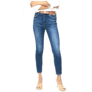 Pistola Anthropologie Dark Wash Skinny Cropped Ankle Jeans